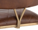 VIRTU SWIVEL DINING CHAIR - BRAVO COGNAC
