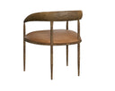 ZANATTA DINING ARMCHAIR - TAN LEATHER