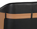 CARTER LOUNGE CHAIR - NAPA BLACK NAPA COGNAC
