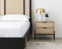 AVIDA NIGHTSTAND - BLACK RUSTIC OAKNATURAL