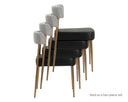 ASHWIN STACKABLE DINING CHAIR - BRAVO BLACK HELIOS CHECK BLACK