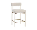 SENECA COUNTER STOOL - ANTIQUE BRASS DANNY IVORY
