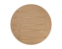 KALLA COFFEE TABLE - ROUND RUSTIC OAK