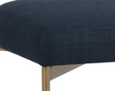 SENECA DINING CHAIR - ANTIQUE BRASS ARENA NAVY