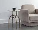ALICENT END TABLE - WHITE MARBLE