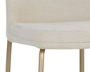 ZEKE COUNTER STOOL - ANTIQUE BRASS BERGEN IVORY