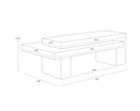 HERRIOT COFFEE TABLE - LIGHT BROWN SUMMER SAND