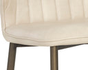 CLINTON DINING CHAIR - BRONZE BRAVO CREAM