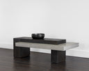 HERRIOT COFFEE TABLE - DARK BROWN GREY