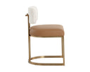 LARISSA DINING CHAIR - NAPA COGNAC RHEA LIGHT BARLEY