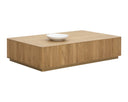 KALLA COFFEE TABLE - RECTANGULAR RUSTIC OAK