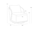 BORA SWIVEL ARMCHAIR - Default Title