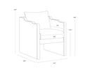 SCALA DINING ARMCHAIR - KONA CAMEL