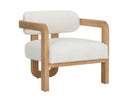 MADRONE LOUNGE CHAIR - RUSTIC OAK HEATHER IVORY TWEED