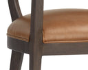BRYLEA DINING ARMCHAIR - BROWN SHALIMAR TOBACCO LEATHER