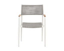 NAVA STACKABLE DINING ARMCHAIR - WHITE