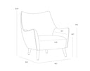 SORREL LOUNGE CHAIR - POLO CLUB STONE ANTONIO CHARCOAL