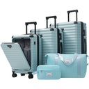 Deluxe 5-Piece Hard-Side Luggage Set with USB and TSA Security