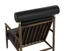 BIKO LOUNGE CHAIR - BLACK LEATHER