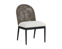 CALANDRI DINING CHAIR - BLACK LOUIS CREAM