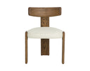 HORTON DINING CHAIR - WARM BROWN GERALT LINEN