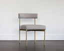 SENECA DINING CHAIR - ANTIQUE BRASS ARENA CEMENT