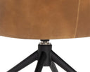 BRETTA SWIVEL DINING CHAIR - TOBACCO TAN