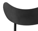 GIBBONS DINING CHAIR - BLACK BRAVO PORTABELLA
