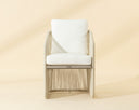 ALLARIZ DINING ARMCHAIR - GREIGE STINSON WHITE