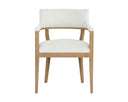 BRYLEA DINING ARMCHAIR - NATURAL HEATHER IVORY TWEED