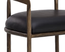 ZANATTA BARSTOOL - CHARCOAL BLACK LEATHER
