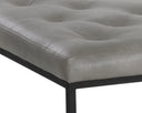 ENDALL OTTOMAN - BLACK BRAVO METAL