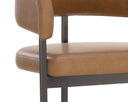 MARRIS BARSTOOL - GUNMETAL MILLIKEN COGNAC