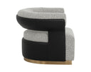 OLIDA SWIVEL LOUNGE CHAIR - HELIOS CHECK BLACK NAPA BLACK
