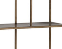 EIFFEL BOOKCASE - LARGE ANTIQUE BRASS
