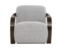 SONESTA LOUNGE CHAIR - DARK BRONZE HELIOS CHECK BLACK