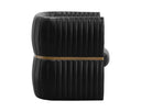 TRYOR LOUNGE CHAIR - VINTAGE BLACK NIGHT LEATHER