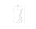 CARA END TABLE - MARBLE LOOK GREY