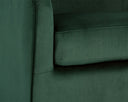HAZEL SWIVEL LOUNGE CHAIR - GOLD DEEP GREEN SKY