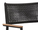 NAVA STACKABLE DINING ARMCHAIR - BLACK