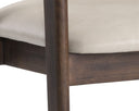 MILTON DINING ARMCHAIR - SMOKE ACACIA BRAVO CREAM