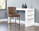 LEIGHLAND COUNTER STOOL - HAVANA DARK BROWN