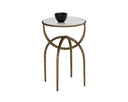 ALICENT END TABLE - WHITE MARBLE
