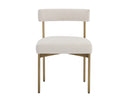 SENECA DINING CHAIR - ANTIQUE BRASS DANNY IVORY