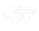 MYSARIA NESTING COFFEE TABLES SET OF 2 - Default Title