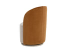 CAVOLI SWIVEL DINING CHAIR - MEG TAUPE MEG GOLD