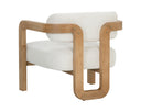 MADRONE LOUNGE CHAIR - RUSTIC OAK HEATHER IVORY TWEED