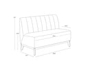 KOSOVO BANQUETTE - NATURAL COPENHAGEN WHITE