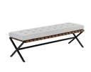 Corden Bench - SMALL BLACK MINA LIGHT GREY
