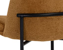ZEKE DINING CHAIR - BLACK BERGEN MARMALADE